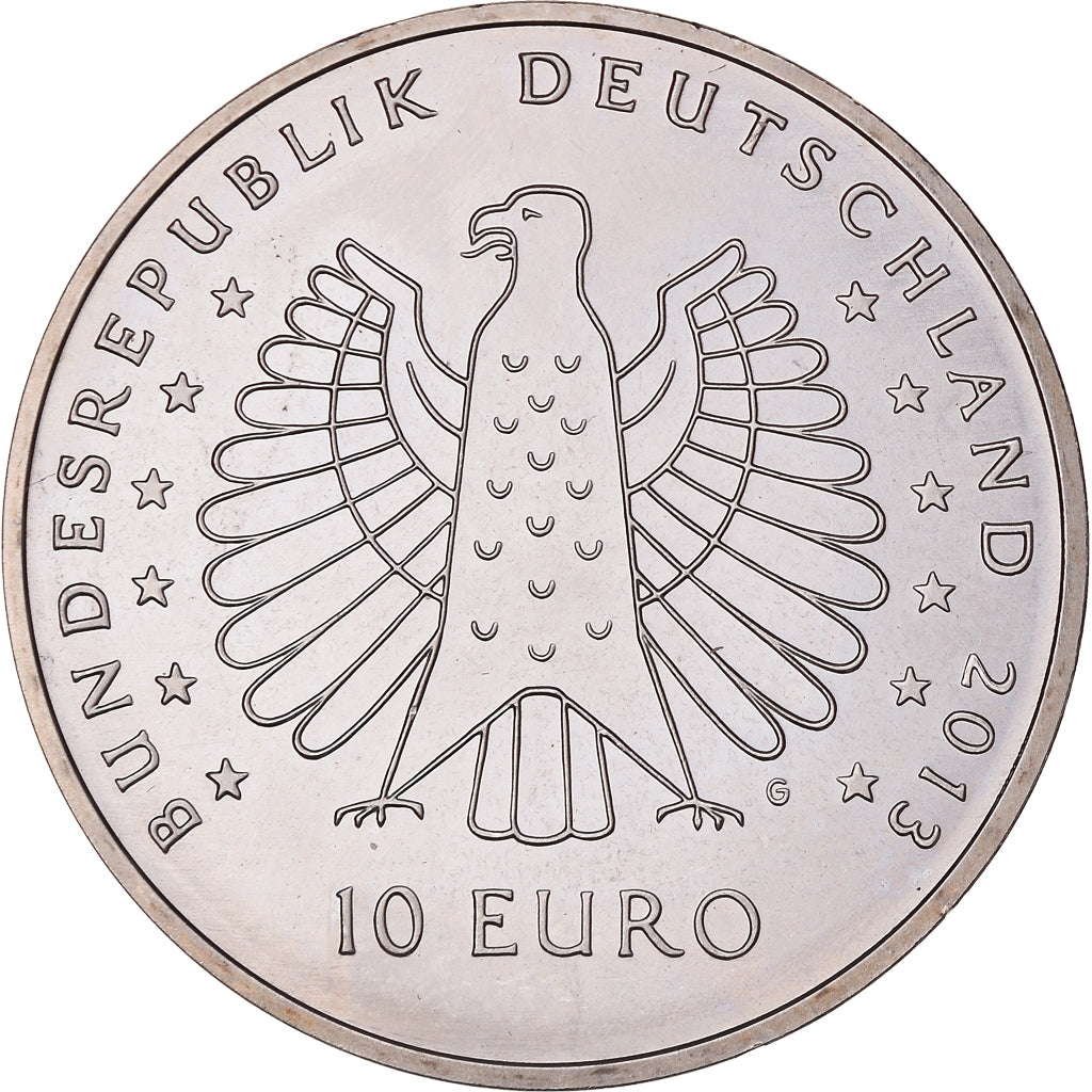 Federale Duitse Republiek, 10 Euro, 2013, Karlsruhe, UNC-, Copper-nickel