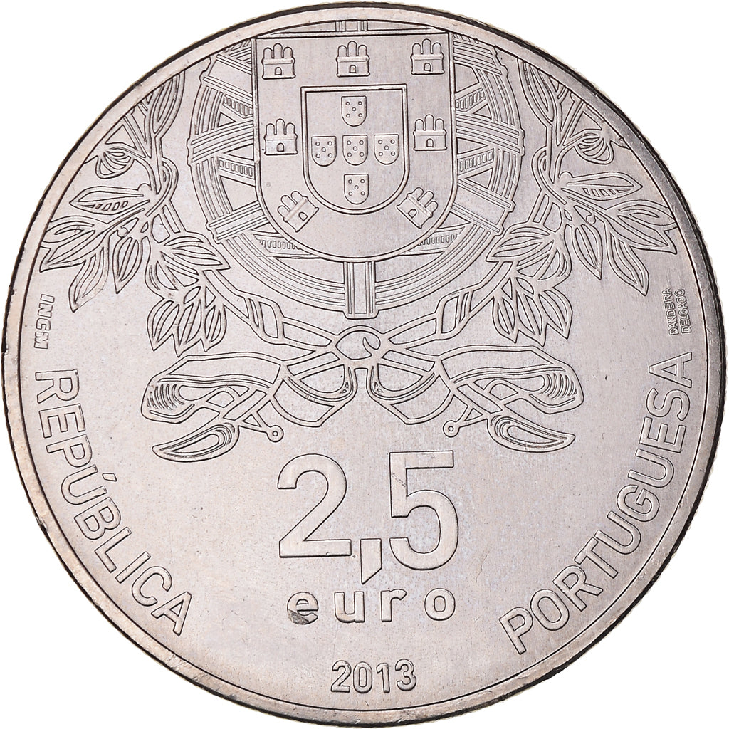 Portugal, 2-1/2 Euro, Croix-Rouge portugaise, 2013, SPL, Cupro-nickel