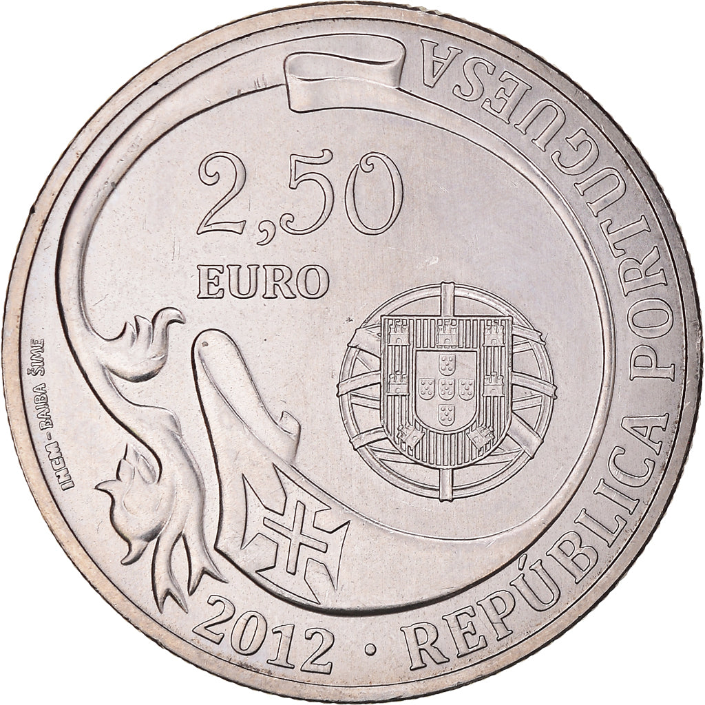 Portugal, 2-1/2 Euro, 2012, 75e anniversaire du navire le Sagres, VZ+