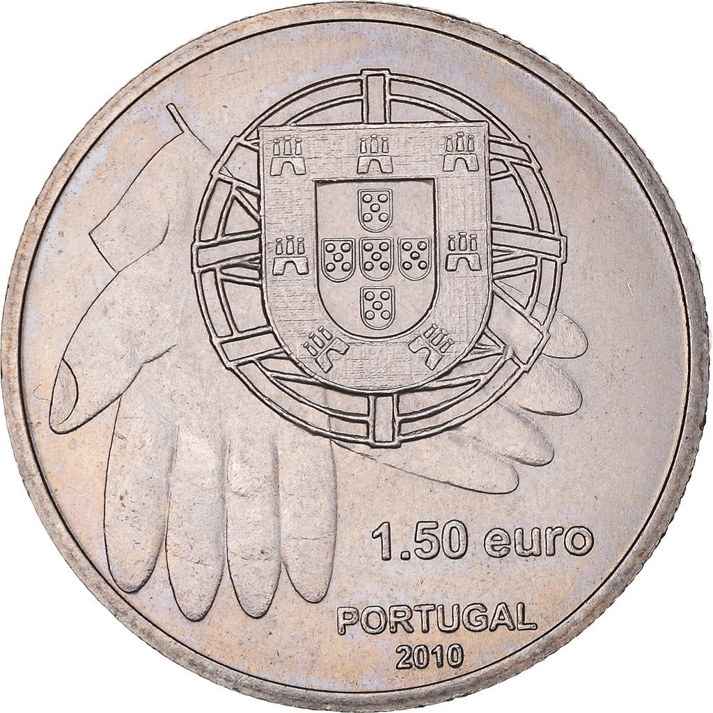 Portogallo, 1-1/2 Euro, 2010, Lisbon, SPL, Rame-nichel, KM:795
