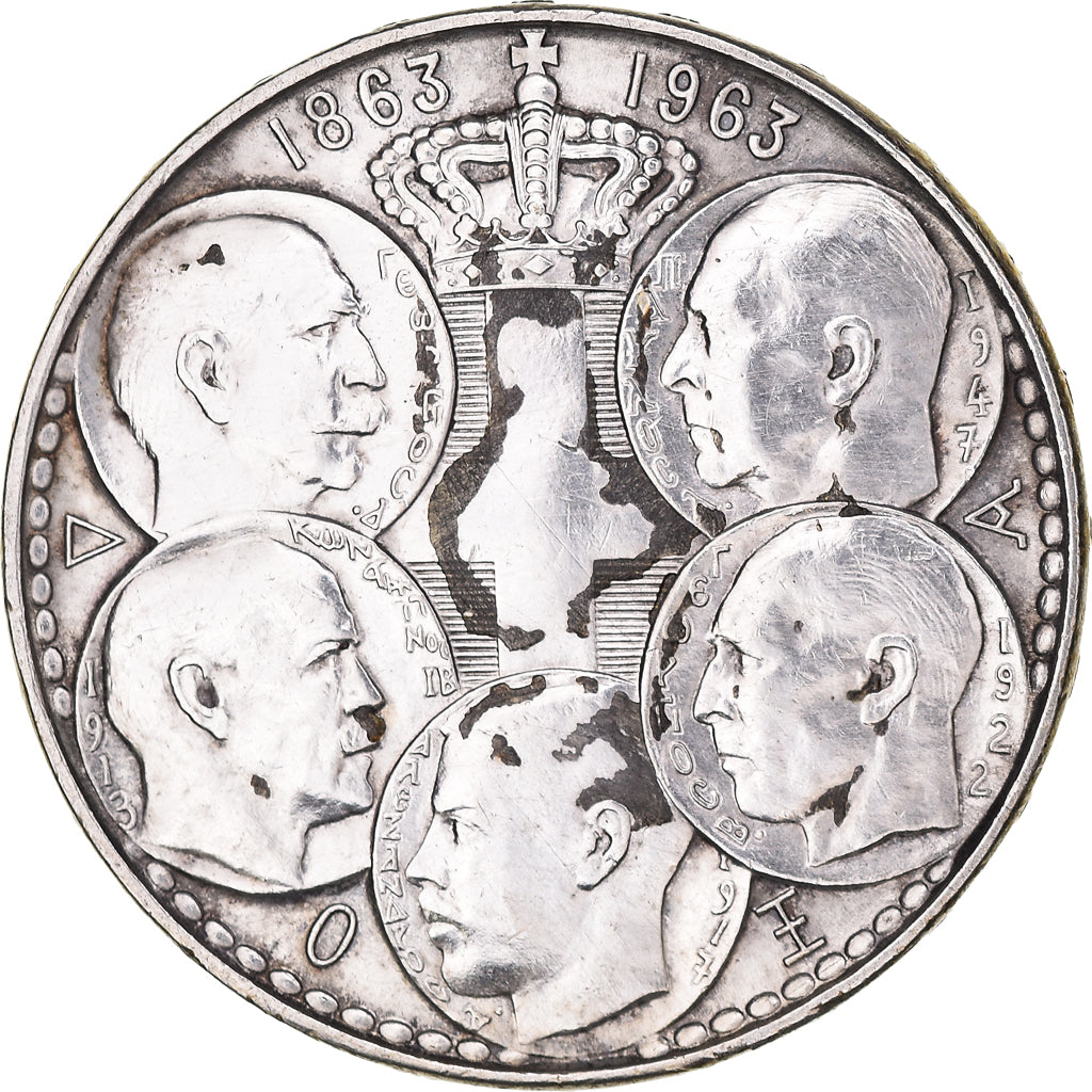 Moneta, Grecia, Paul I, 30 Drachmai, 1963, MB+, Argento, KM:86