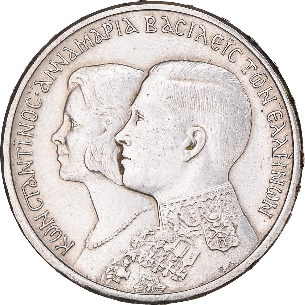 Münze, Griechenland, Constantine II, 30 Drachmai, 1964, Kongsberg, SS, Silber