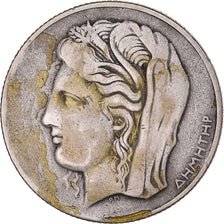 Coin, Greece, 10 Drachmai, 1930, VF(30-35), Silver, KM:72