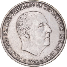 Moneda, España, Caudillo and regent, 100 Pesetas, 1966, Madrid, MBC, Plata