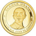 Coin, Liberia, 5 Dollars, 2009, Barack Obama, MS(65-70), Gold, KM:New