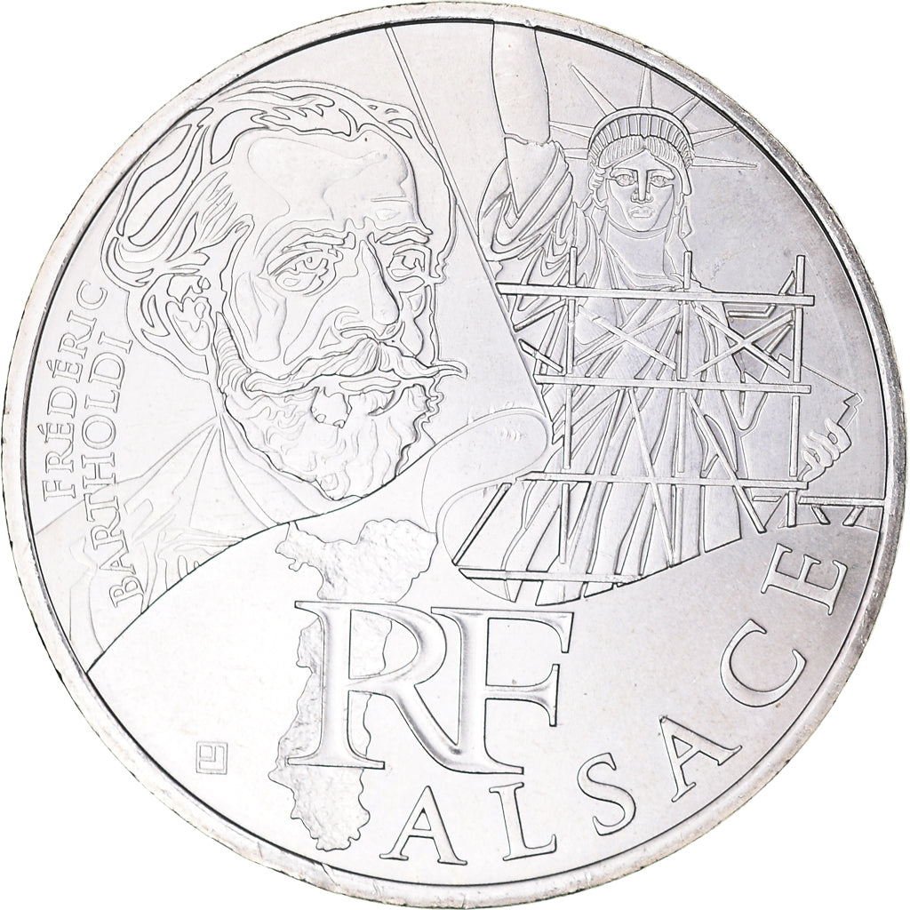 Francia, 10 Euro, Alsace, 2012, Paris, SPL, Argento, Gadoury:EU514, KM:1870