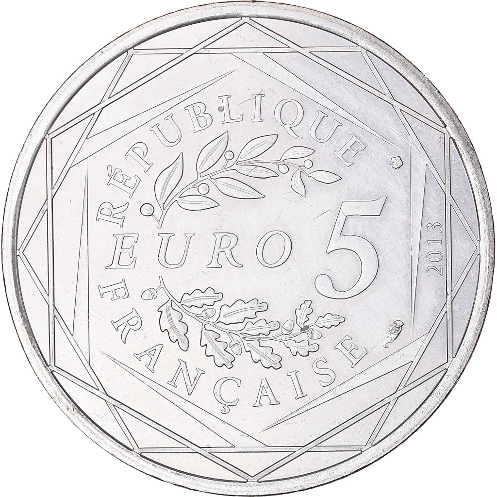 Frankrijk, 5 Euro, Egalité, 2013, PR, Zilver, Gadoury:EU646