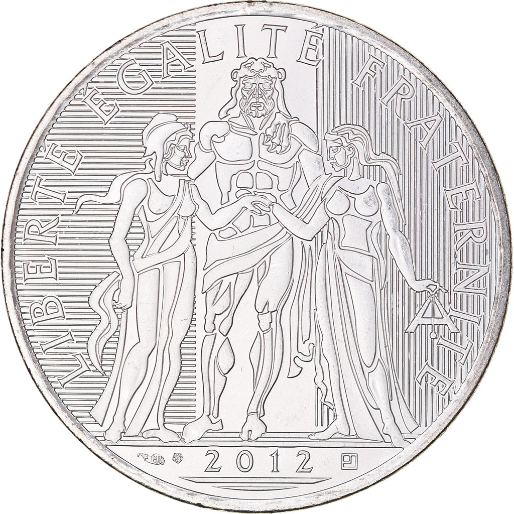 France, 10 Euro, 2012, Paris, MS(64), Silver, Gadoury:EU 516, KM:2073