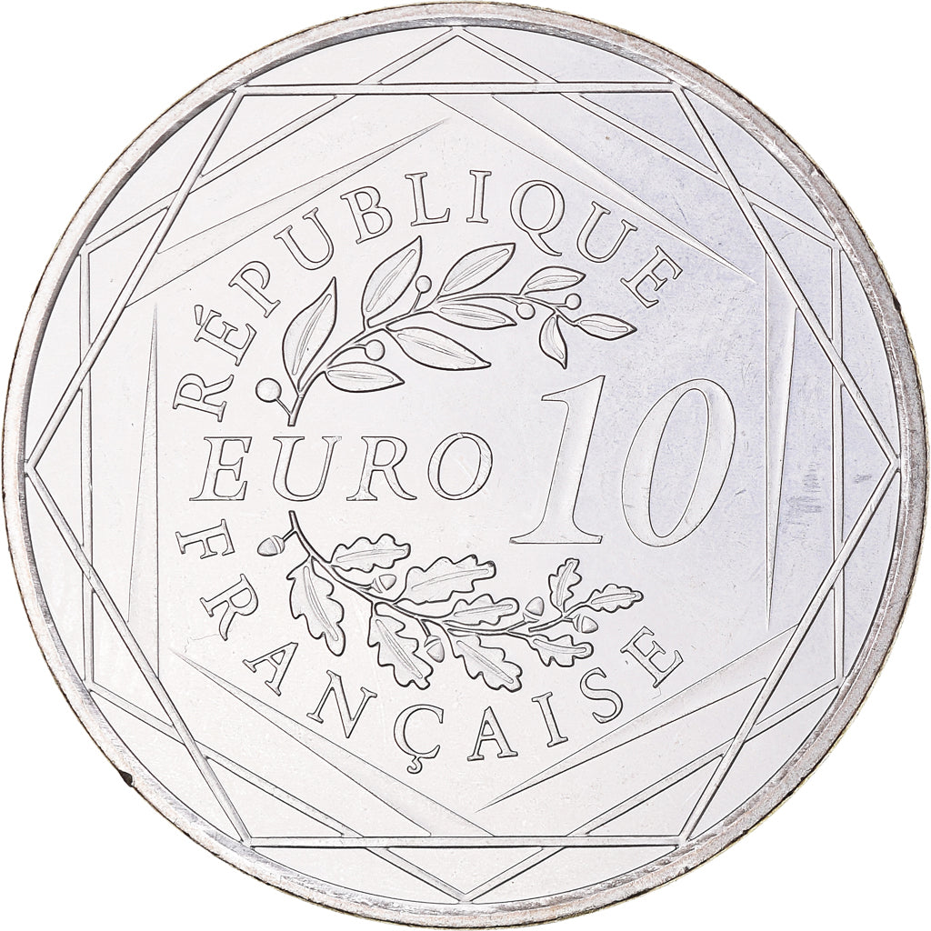 France, 10 Euro, 2012, Paris, MS(64), Silver, Gadoury:EU 516, KM:2073