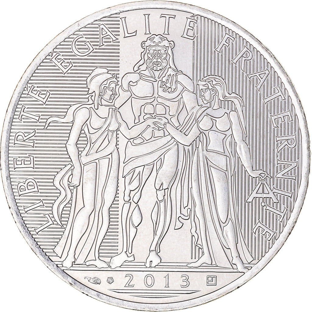 France, 10 Euro, 2013, Paris, FDC, MS(63), Silver, Gadoury:EU590, KM:2073