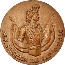 Francja, Medal, Aux Marins de Saint-Malo, Wysyłka, Undated, Baron, AU(50-53)