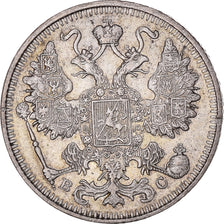 Moneta, Russia, Nicholas II, 15 Kopeks, 1914, BB, Argento, KM:21a.2