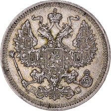 Coin, Russia, Nicholas II, 20 Kopeks, 1915, EF(40-45), Silver, KM:22a.2