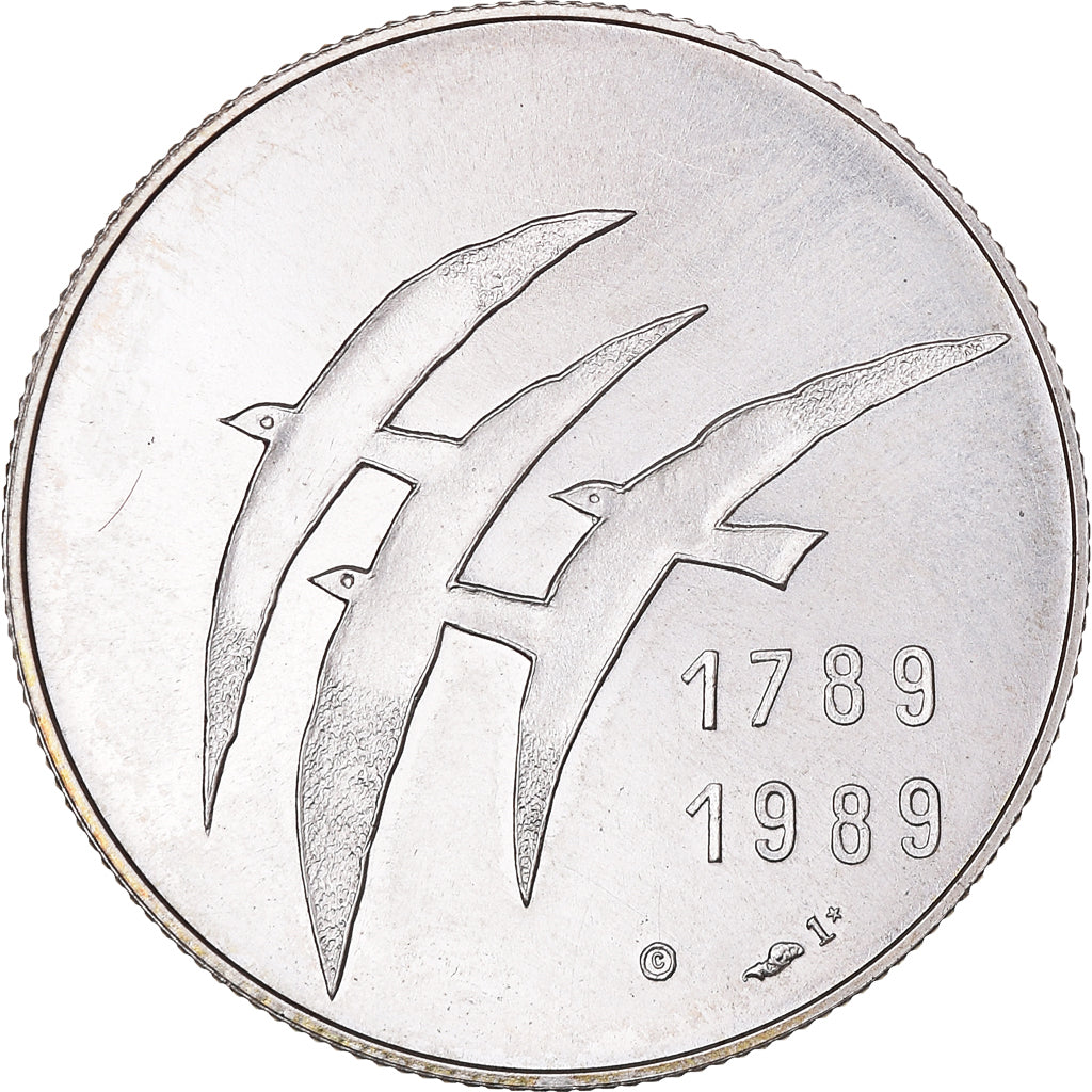 França, medalha, Révolution Française, Serment du Jeu de Paume, 1989