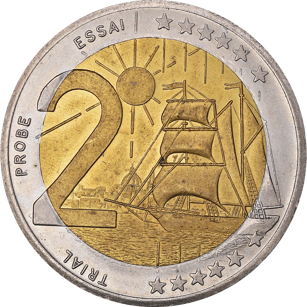 Coin, Malta, Fantasy euro patterns, 2 Euro, 2004, Proof, MS(64), Bi-Metallic