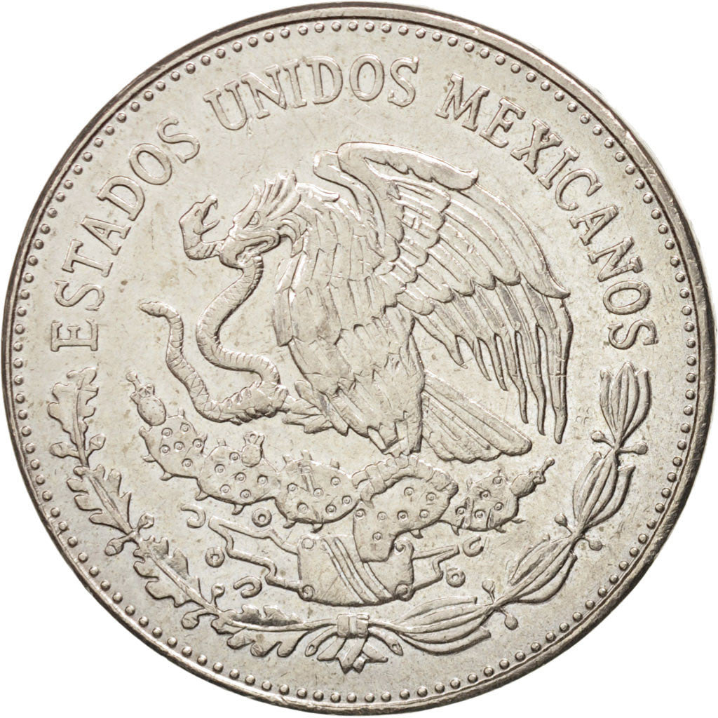 MEXICO, 20 Pesos, 1981, Mexico City, KM #486, AU(50-53), Copper-Nickel, 32