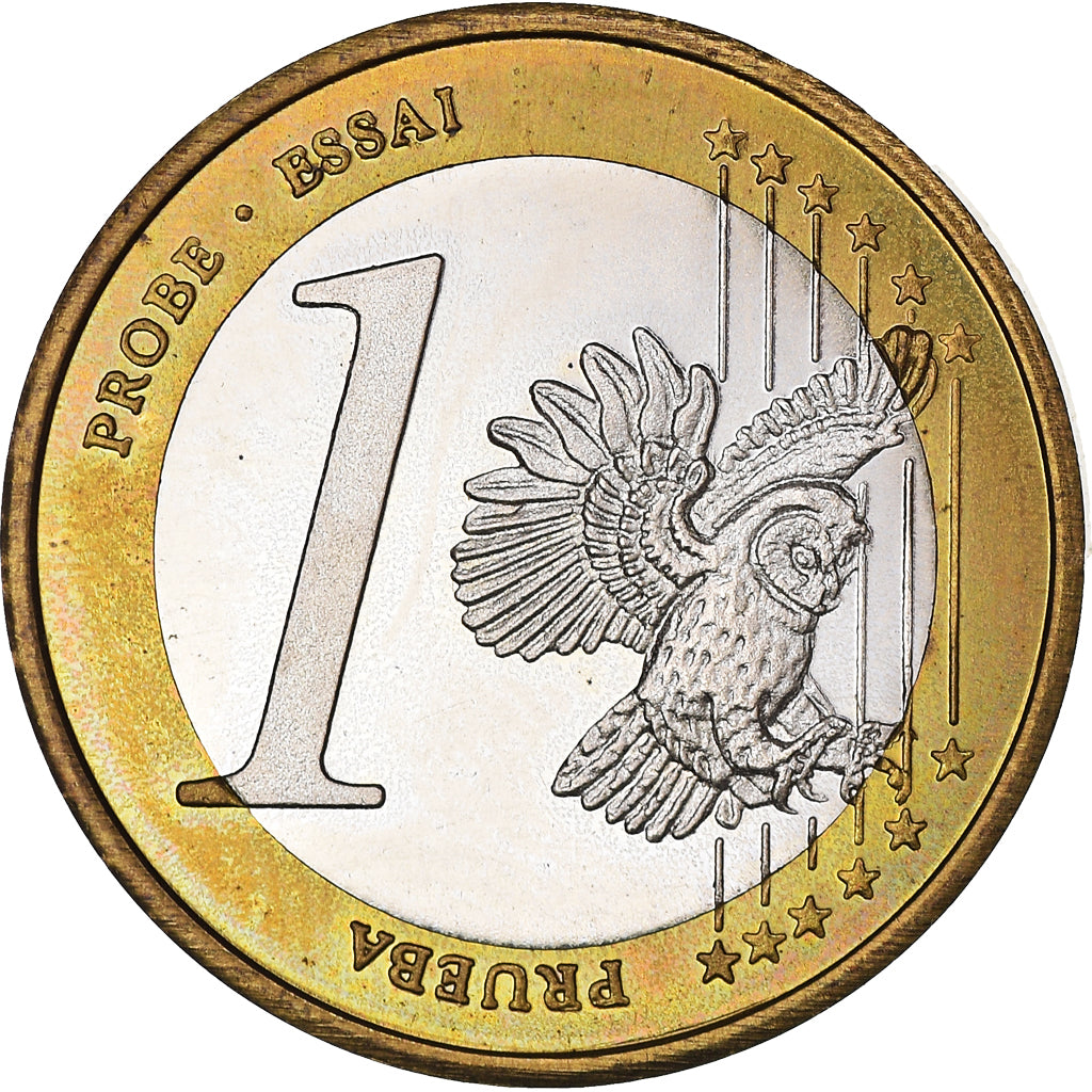 Lithuania, Fantasy euro patterns, Euro, 2004, MS(63), Bi-Metallic