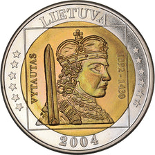 Lithuania, Fantasy euro patterns, 2 Euro, 2004, MS(63), Bi-Metallic