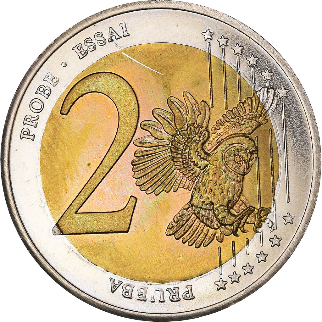 Lithuania, Fantasy euro patterns, 2 Euro, 2004, MS(63), Bi-Metallic