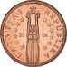 Letónia, Euro Cent, 2004, unofficial private coin, MS(60-62), Aço Cromado a