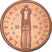 Letónia, 2 Euro Cent, Essai, 2004, unofficial private coin, MS(60-62), Aço