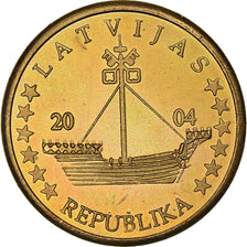 Lettonie, 10 Euro Cent, Essai, 2004, unofficial private coin, SUP+, Or nordique