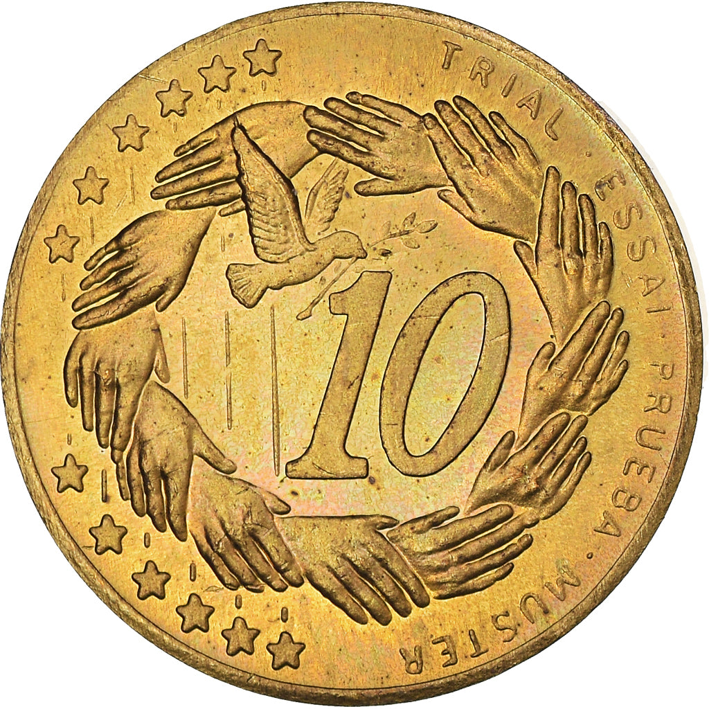 Latvia, 10 Euro Cent, Essai, 2004, unofficial private coin, MS(60-62), Nordic