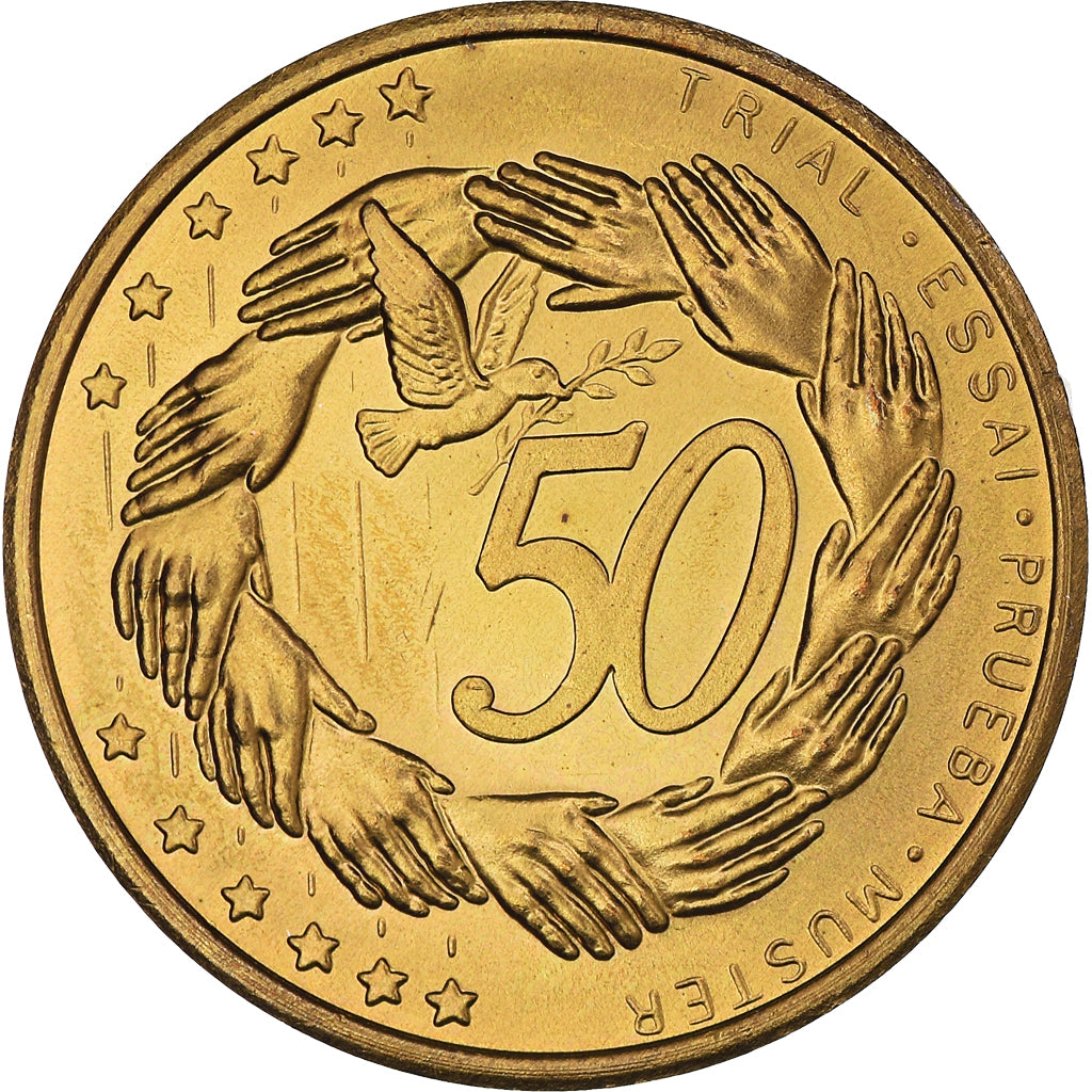 Latvia, 50 Euro Cent, Essai, 2004, unofficial private coin, MS(60-62), Nordic