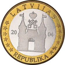 Latvia, Euro, 2004, unofficial private coin, MS(64), Bi-Metallic