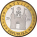 Latvia, Euro, 2004, unofficial private coin, MS(64), Bi-Metallic