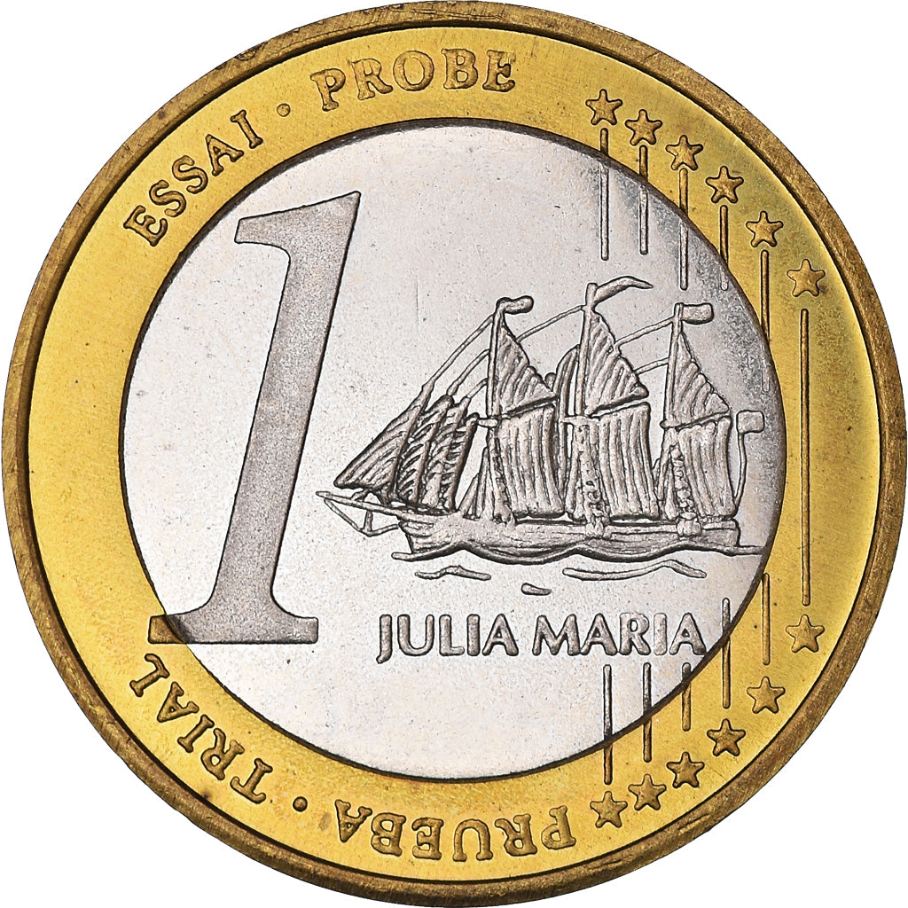 Latvia, Euro, 2004, unofficial private coin, MS(64), Bi-Metallic