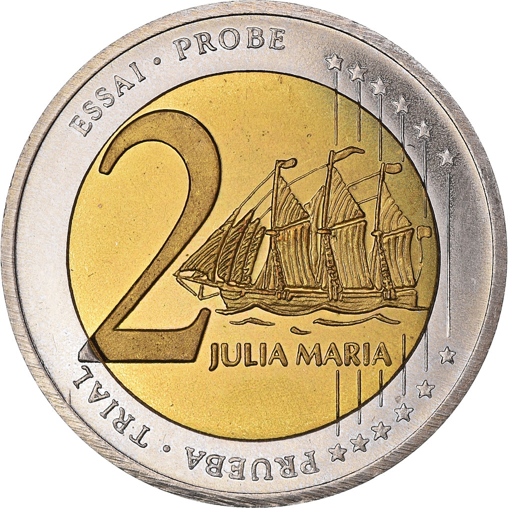 Latvia, 2 Euro, 2004, unofficial private coin, MS(64), Bi-Metallic