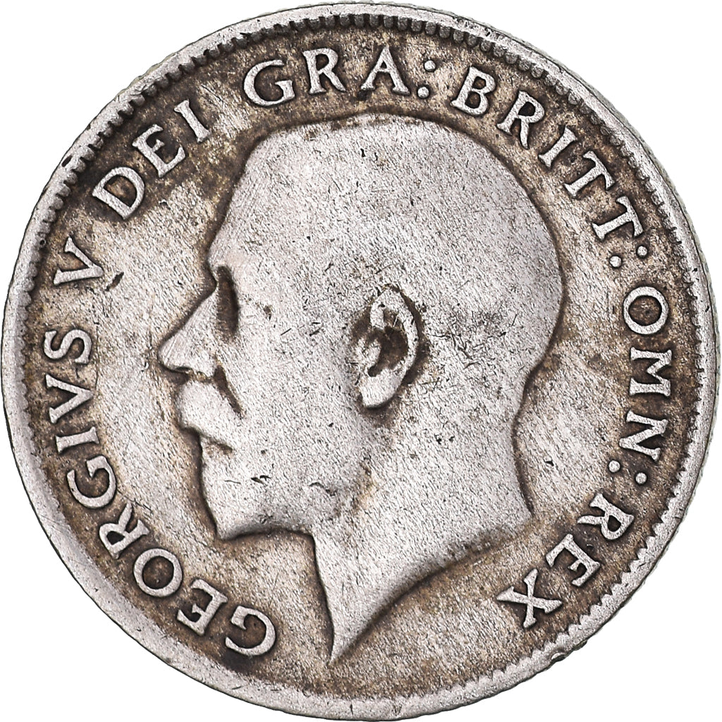 Coin, Great Britain, George V, 6 Pence, 1920, VF(30-35), Silver, KM:815