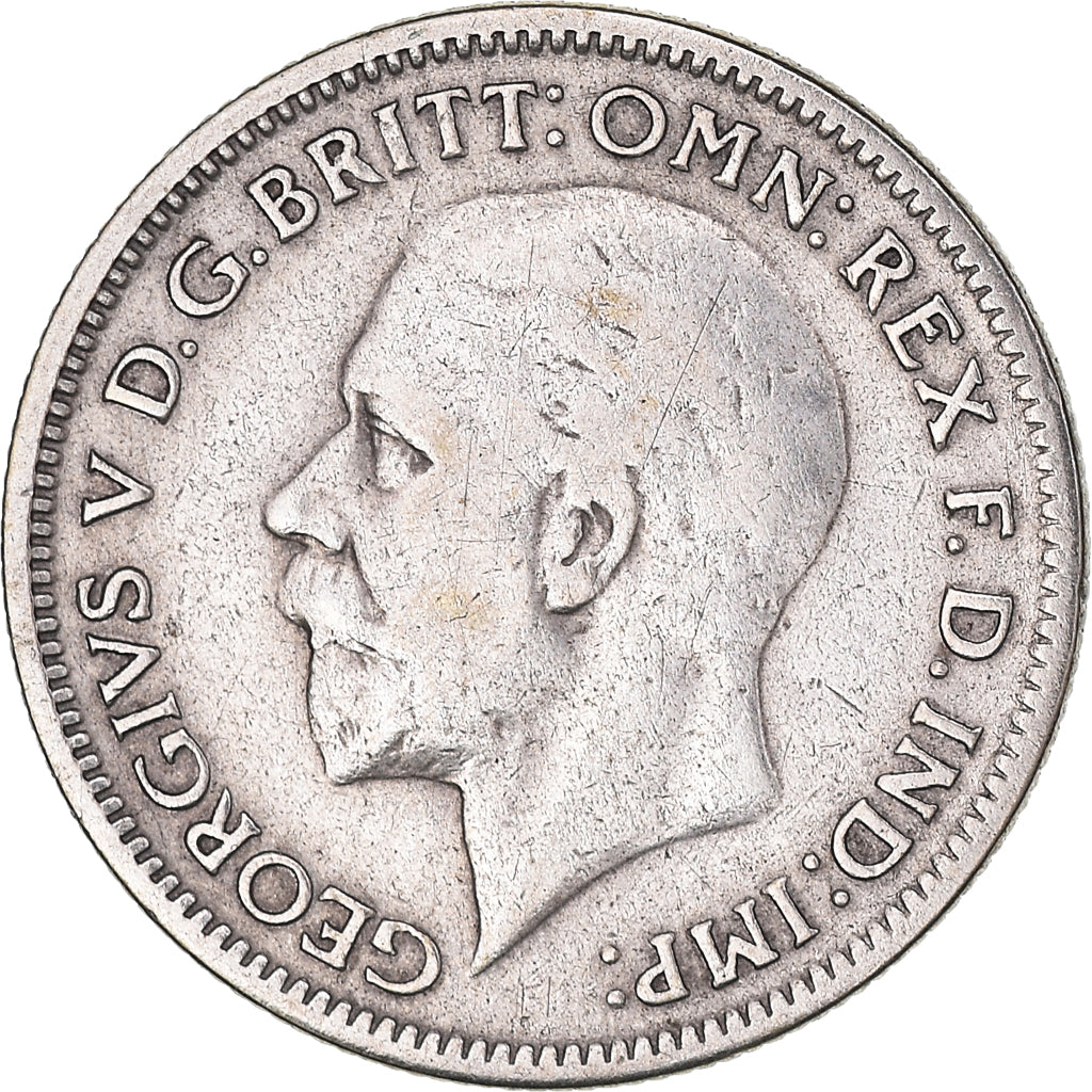 Coin, Great Britain, George V, 6 Pence, 1935, VF(30-35), Silver, KM:832