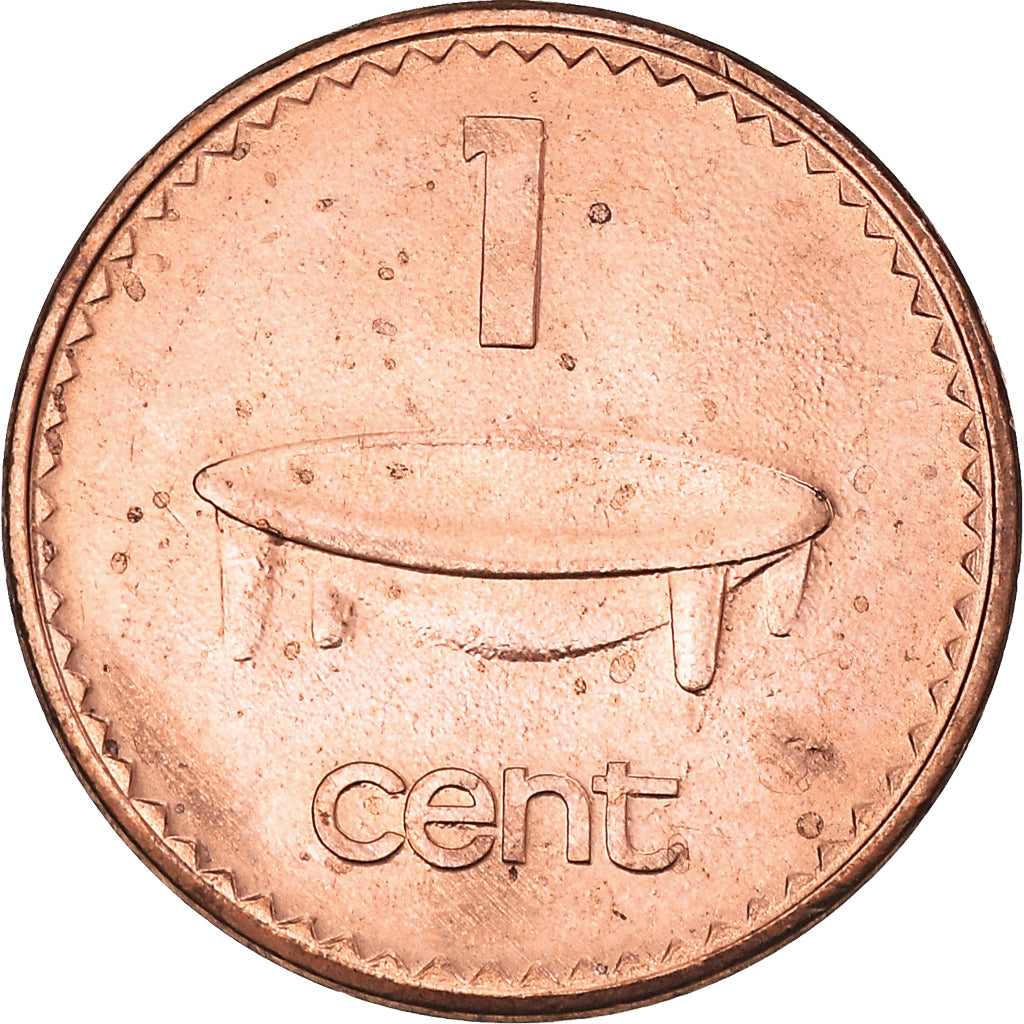 Coin, Fiji, Elizabeth II, Cent, 1999, AU(50-53), Copper Plated Zinc, KM:49a