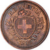Coin, Switzerland, Rappen, 1936, Bern, AU(50-53), Bronze, KM:3.2