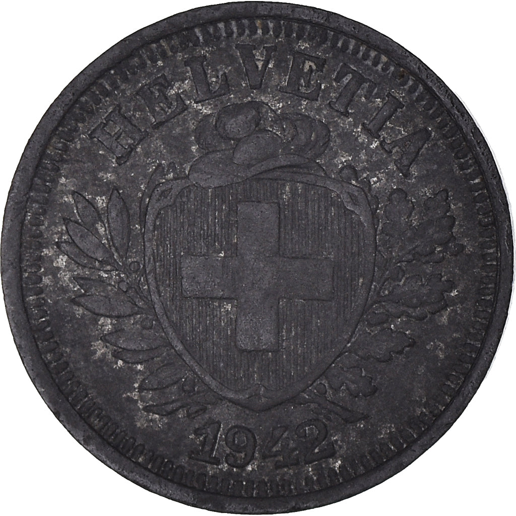 Monnaie, Suisse, Rappen, 1942, Bern, TTB+, Zinc, KM:3a