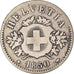 Coin, Switzerland, 20 Rappen, 1850, Bern, VF(30-35), Billon, KM:7