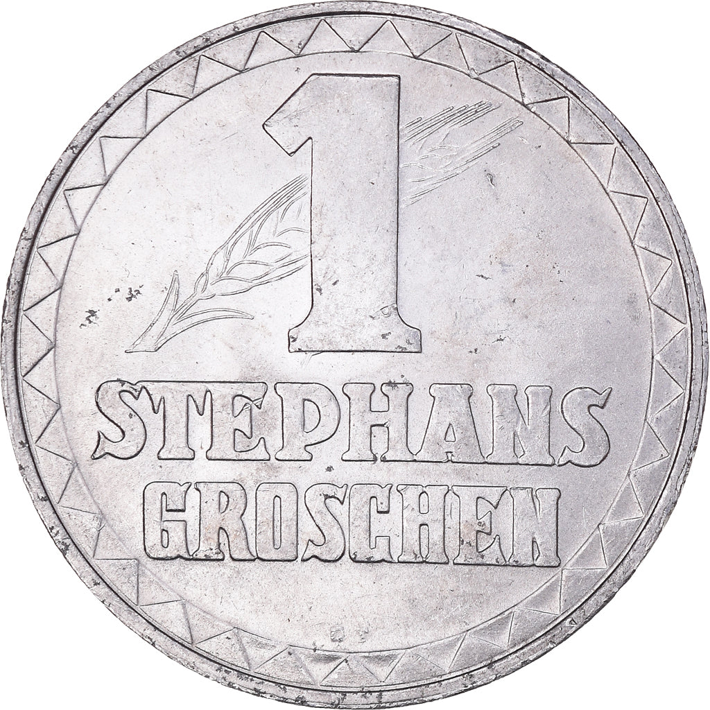 Moneda, Austria, Vienne, Wien, 1 Stephansgroschen, 1950, EBC+, Aluminio