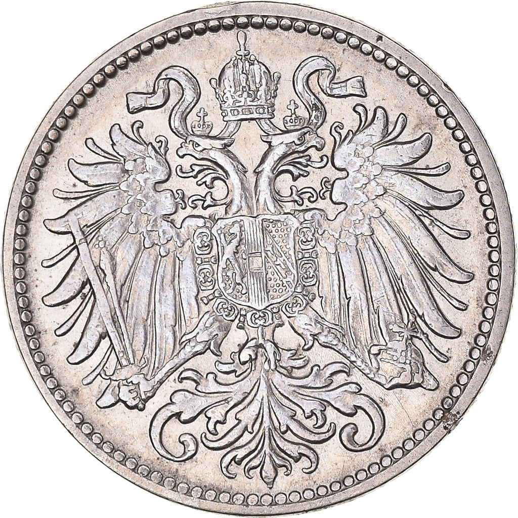 Moneta, Austria, Franz Joseph I, 10 Heller, 1895, BB+, Nichel, KM:2802