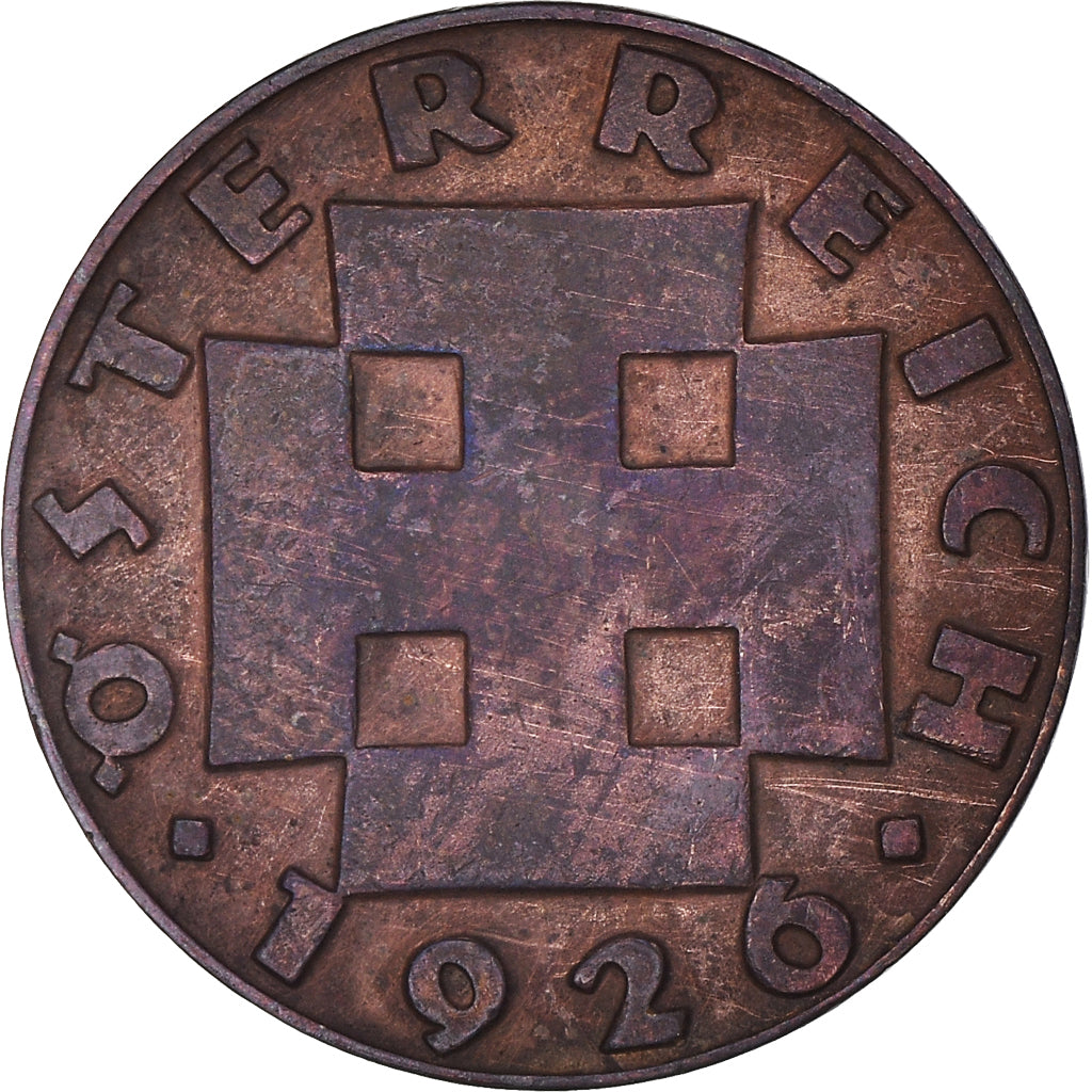 Coin, Austria, 2 Groschen, 1926, VF(20-25), Bronze, KM:2837