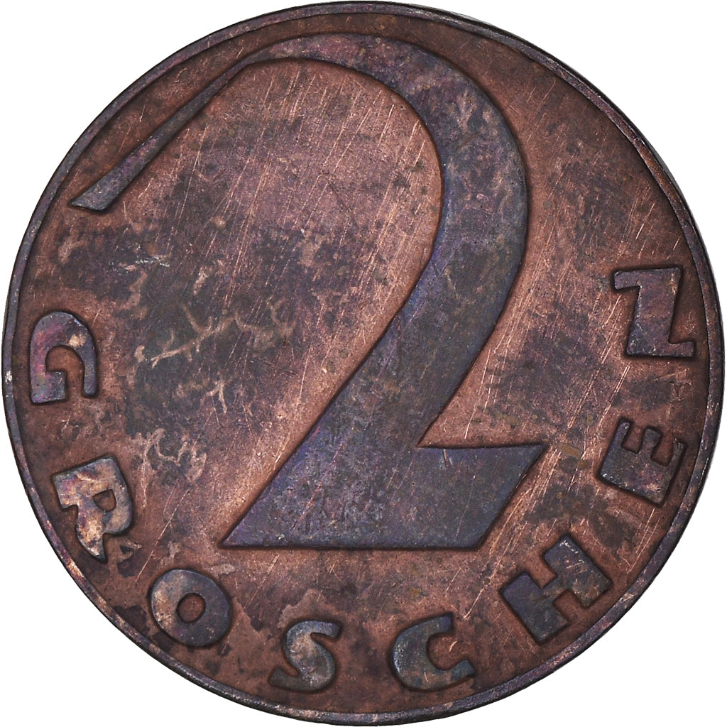 Coin, Austria, 2 Groschen, 1926, VF(20-25), Bronze, KM:2837