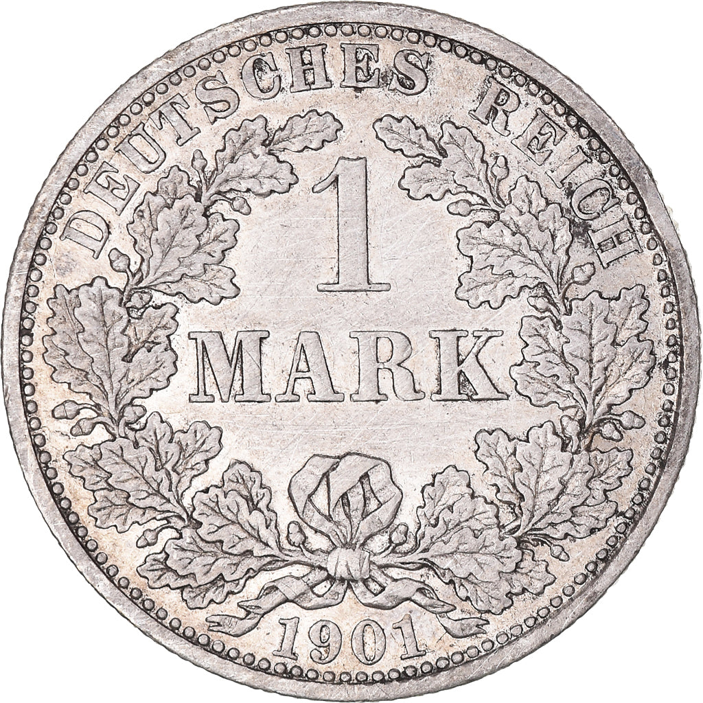 Moneta, GERMANIA - IMPERO, Wilhelm II, Mark, 1901, Stuttgart, BB, Argento, KM:14