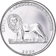 Münze, CONGO, DEMOCRATIC REPUBLIC, Franc, 2004, UNZ, Nickel Clad Steel, KM:159