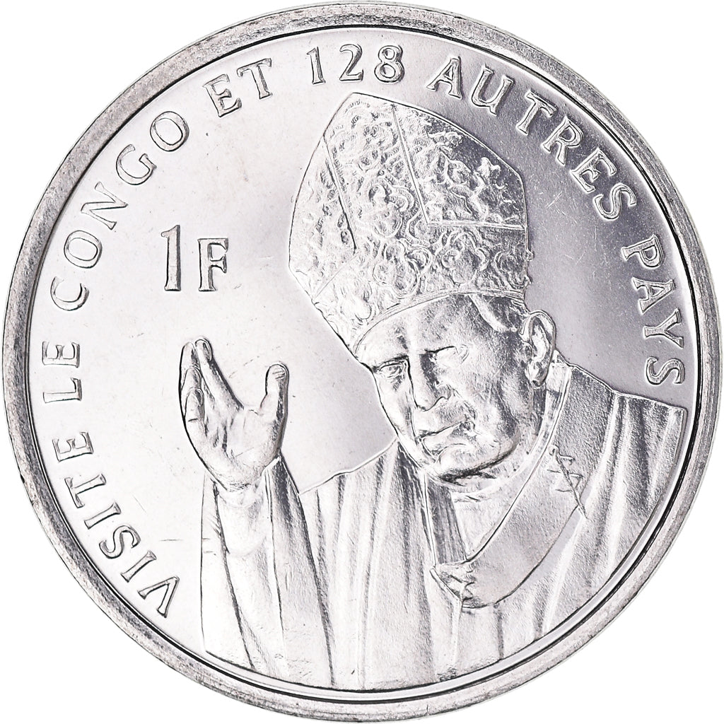 Münze, CONGO, DEMOCRATIC REPUBLIC, Franc, 2004, UNZ, Nickel Clad Steel, KM:159