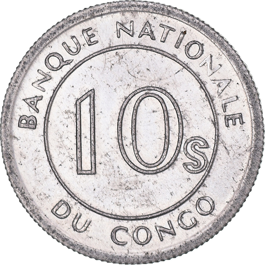 Moneta, CONGO, REPUBBLICA DEMOCRATICA DEL, 10 Sengis, 1967, SPL, Alluminio, KM:7
