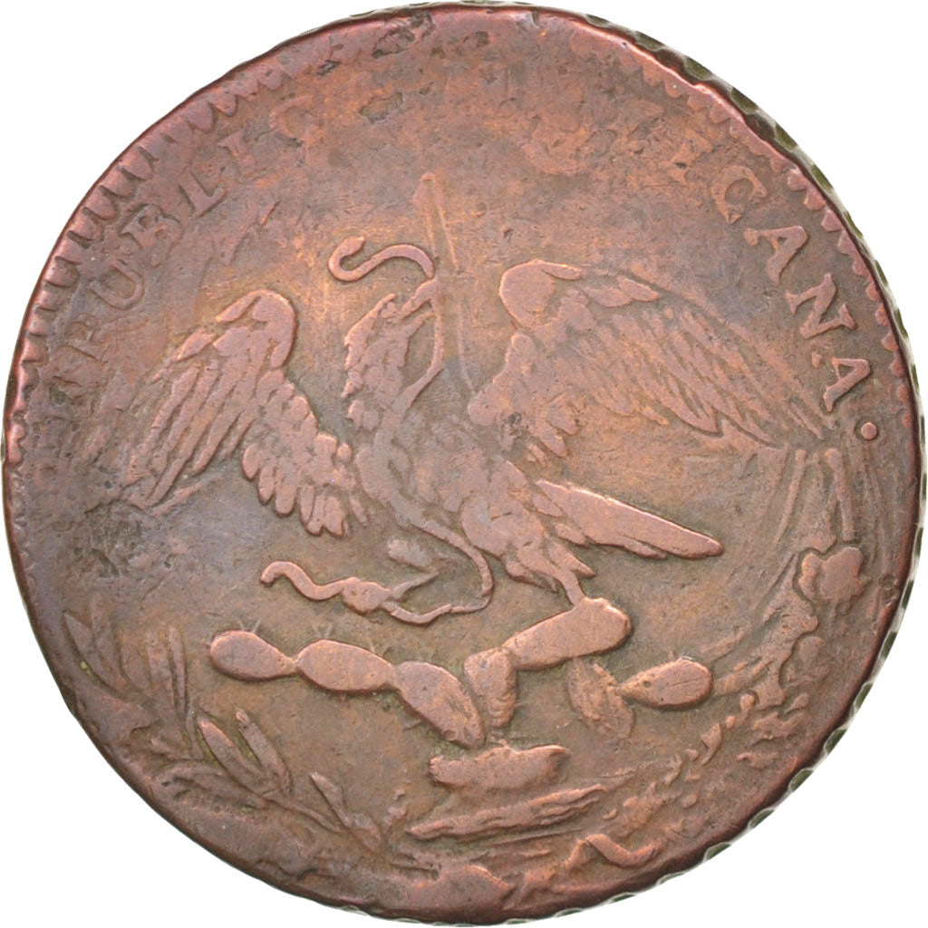 MEXICO, 1/4 Real, Un Quarto/Una Quartilla, 1836, Mexico City, KM #358,...
