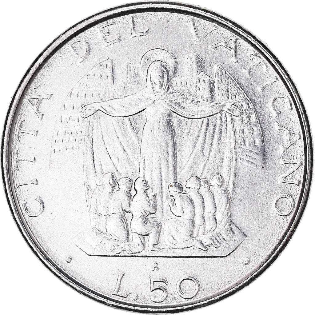 Moneta, CITTÀ DEL VATICANO, John Paul II, 50 Lire, 1987, FDC, SPL+, Acciaio