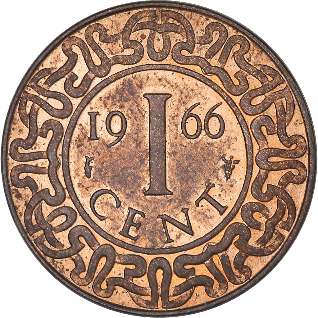 Münze, Surinam, Cent, 1966, VZ+, Bronze, KM:11