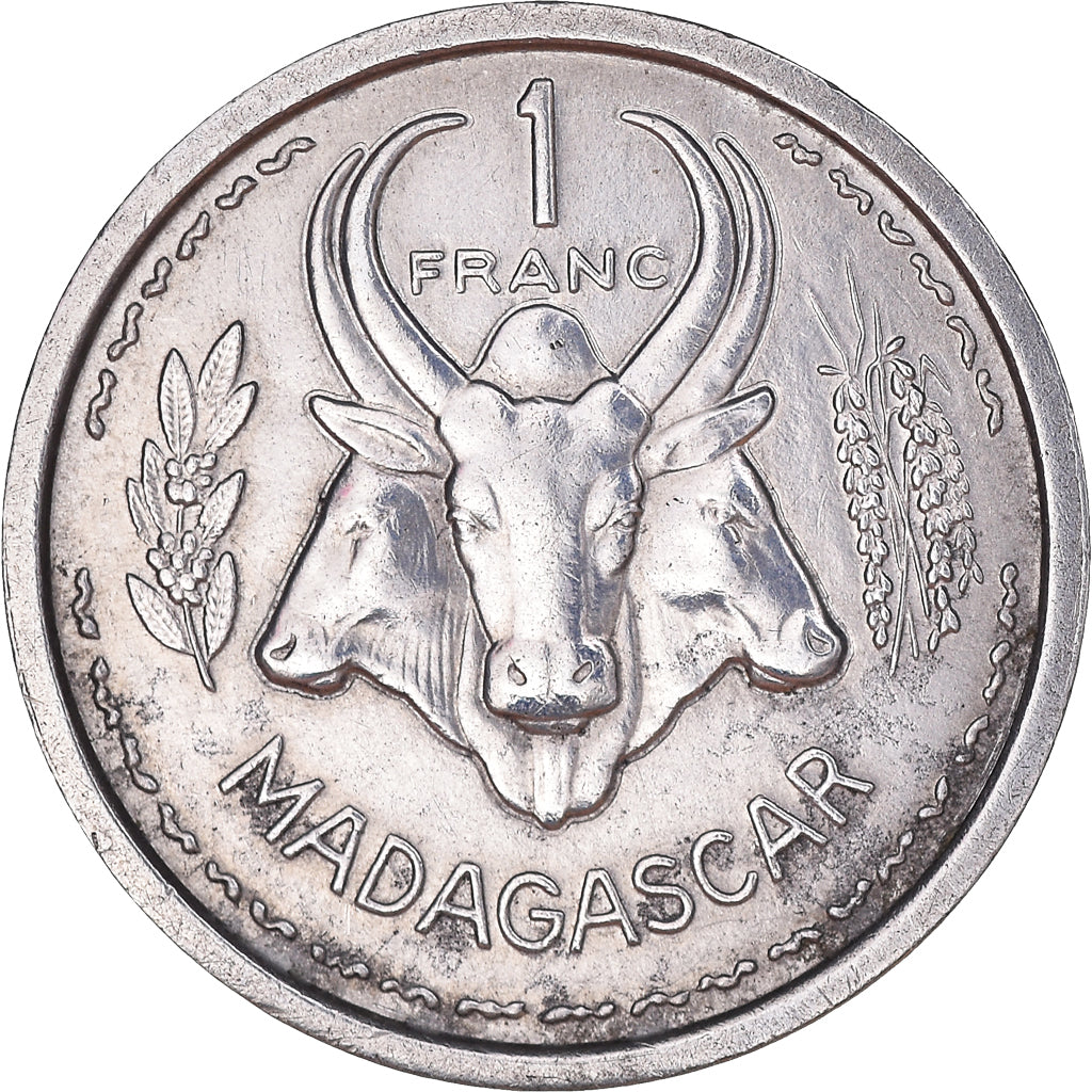 Coin, Madagascar, Franc, 1958, Paris, VF(30-35), Aluminum, KM:3